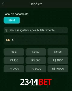 deposits 2344BET
